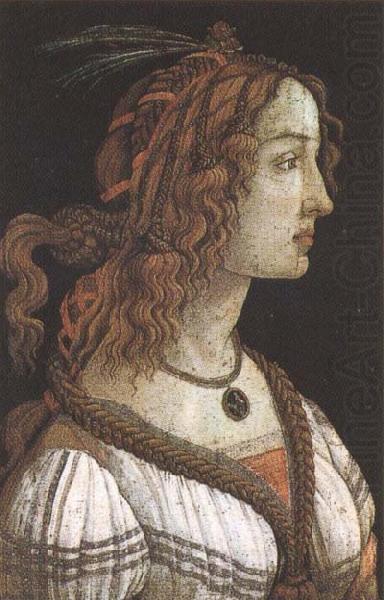Sandro Botticelli Workshop of Botticelli,Portrait of a Young woman china oil painting image